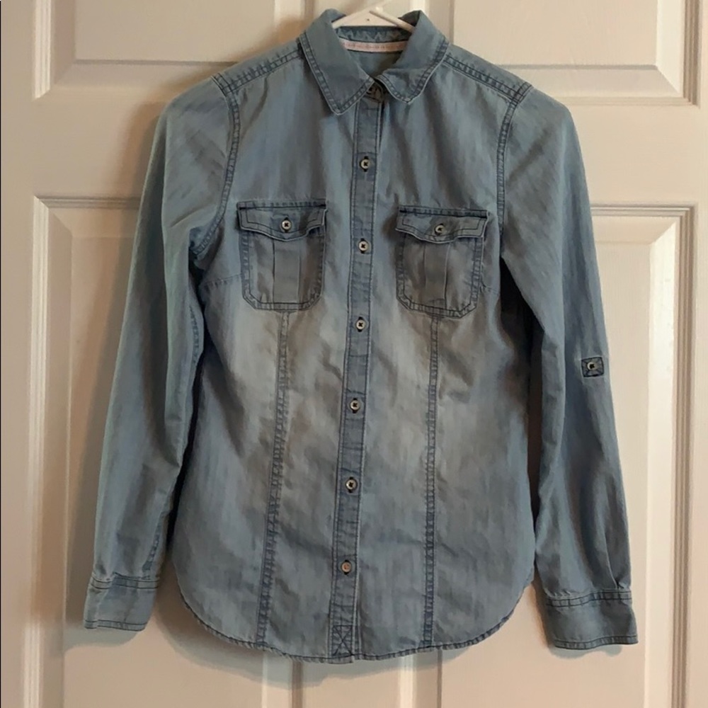 SO denim button down